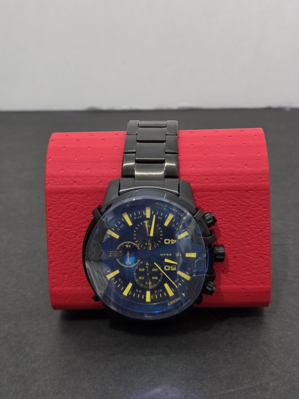 New- Diesel Griffed DZ4529 Chronograph Black Dial Stainless Steel Men’s Watch